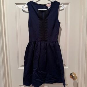 NWT Love Ady Navy Skater Dress